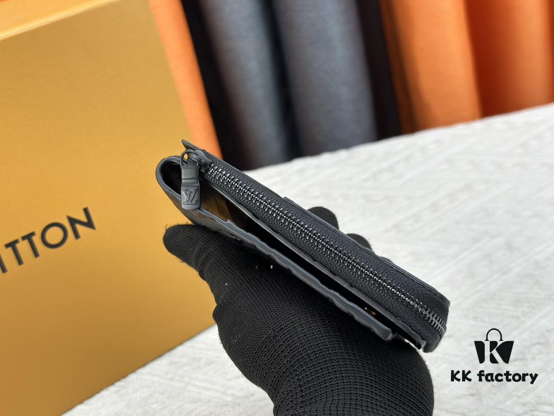 693076f66e68136f4d9a665d Top-Grade Original Louis Vuitton Hybrid Wallet in Black Monogram Shadow Leather