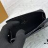 693076f66e68136f4d9a665e Top-Grade Original Louis Vuitton Hybrid Wallet in Black Monogram Shadow Leather