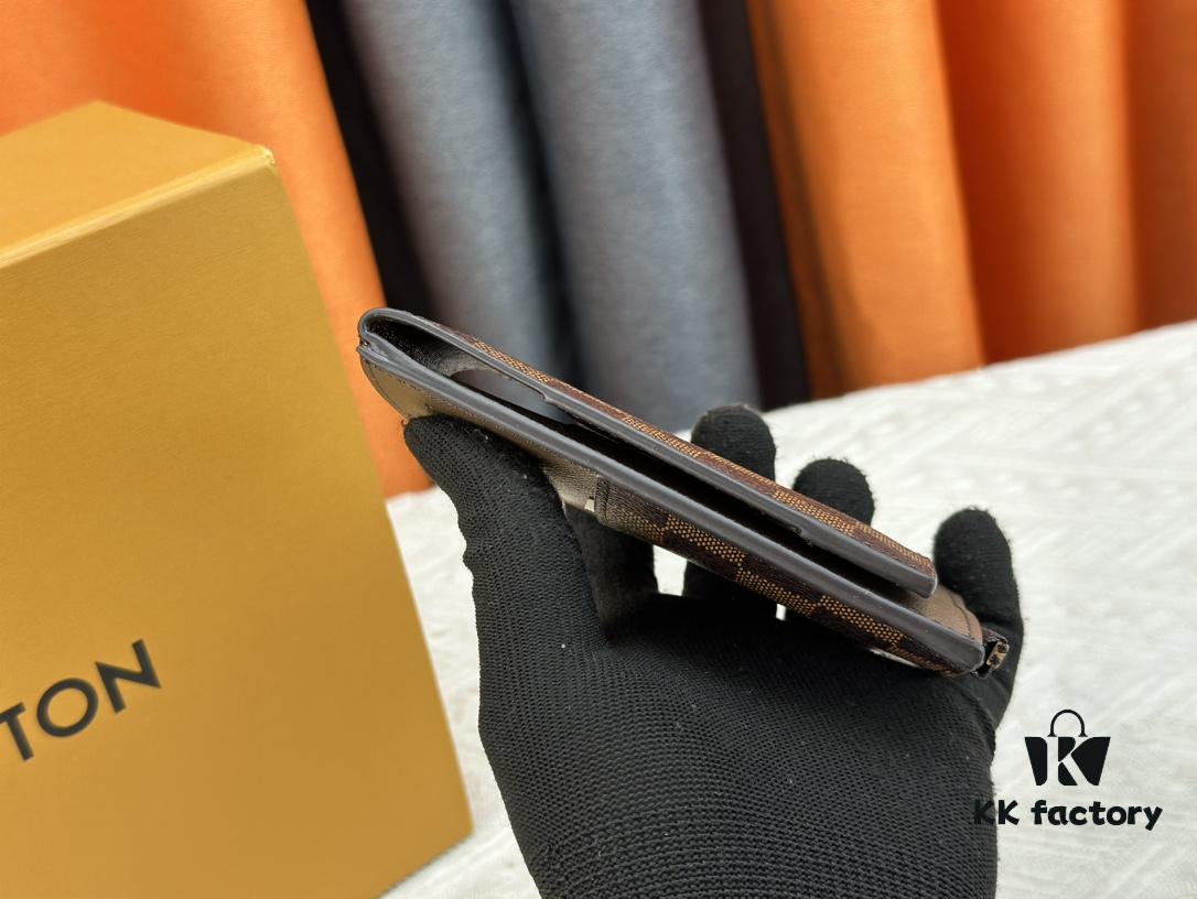 693076f96e68136f4d9a6663 Top-Grade Original Louis Vuitton Hybrid Wallet in Black Monogram Shadow Leather