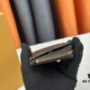 693076f96e68136f4d9a6664 Top-Grade Original Louis Vuitton Hybrid Wallet in Black Monogram Shadow Leather