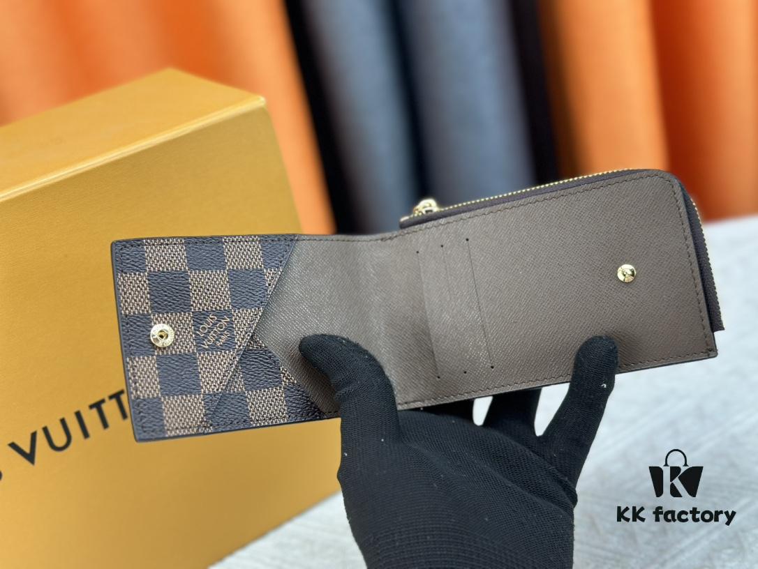 693076f96e68136f4d9a6665 Top-Grade Original Louis Vuitton Hybrid Wallet in Black Monogram Shadow Leather