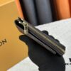 693076fa6e68136f4d9a6666 Top-Grade Original Louis Vuitton Hybrid Wallet in Black Monogram Shadow Leather