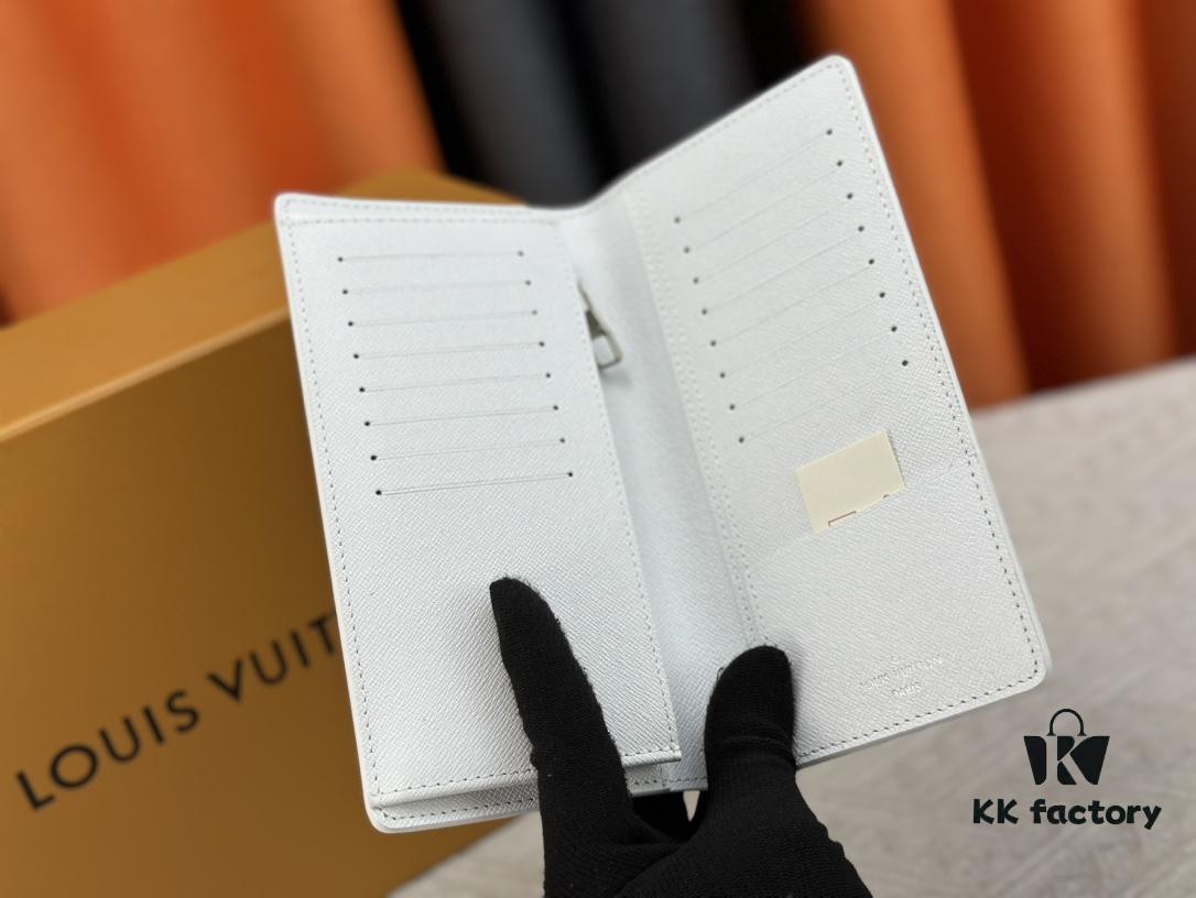 693077036e68136f4d9a6678 Wallet Model: N62665 Louis Vuitton Classic Brazza Wallet in Damier Graphite Pixel Canvas