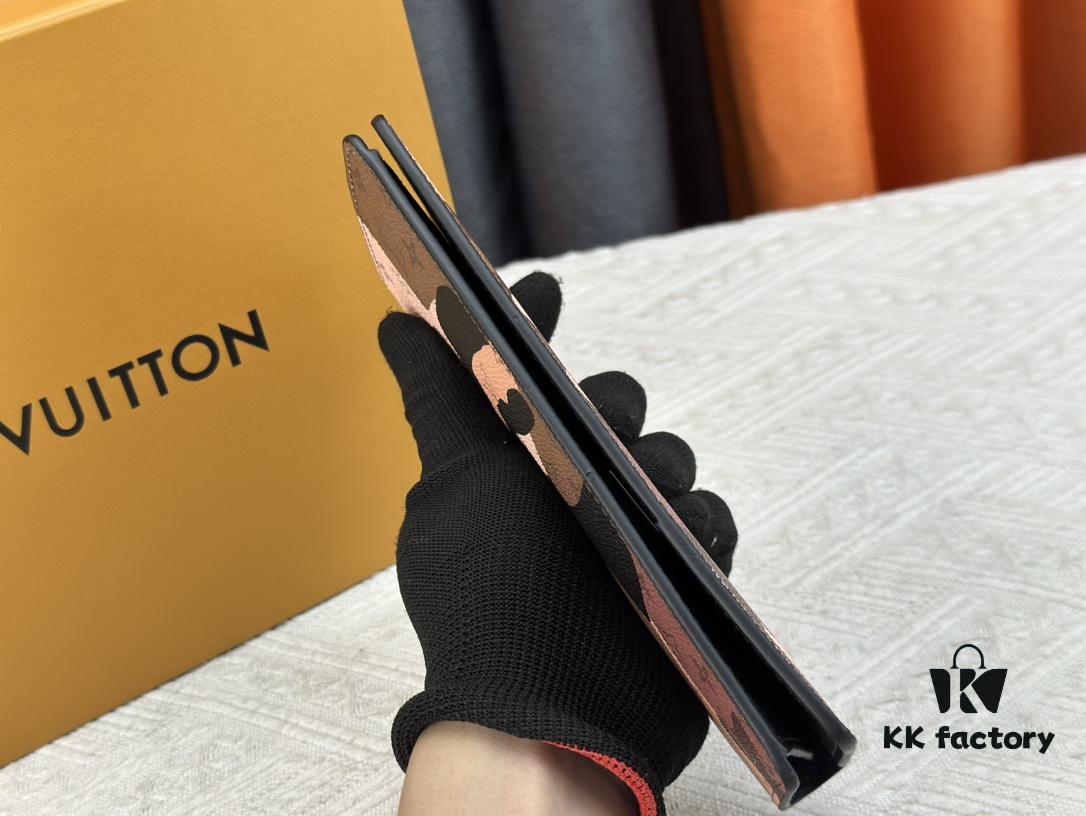 Wallet Model: N62665 Louis Vuitton Classic Brazza Wallet in Damier Graphite Pixel Canvas with Digital-Inspired Design