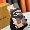 Wallet Model: N62665 Louis Vuitton Classic Brazza Wallet in Damier Graphite Pixel Canvas with Digital-Inspired Design