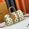 693077126e68136f4d9a6698 M24849 White Color Black Color Pillow Bag