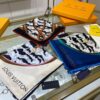 693077316e68136f4d9a66d9 Luxury LV Monogram Tiger Stripe Silk Scarf - Premium Quality 90x90cm Real Silk