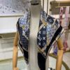 6930773f6e68136f4d9a66f3 Luxury Custom Let's Go Monogram Silk Scarf – High-End Jacquard Mulberry Silk Square Shawl 90x90cm