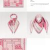 693077406e68136f4d9a66f5 Luxury Custom Let's Go Monogram Jacquard Silk Scarf 90x90cm - LV Inspired Travel Heritage Design
