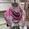 693077436e68136f4d9a66fa Luxury Custom Let's Go Monogram Jacquard Silk Scarf 90x90cm - LV Inspired Travel Heritage Design
