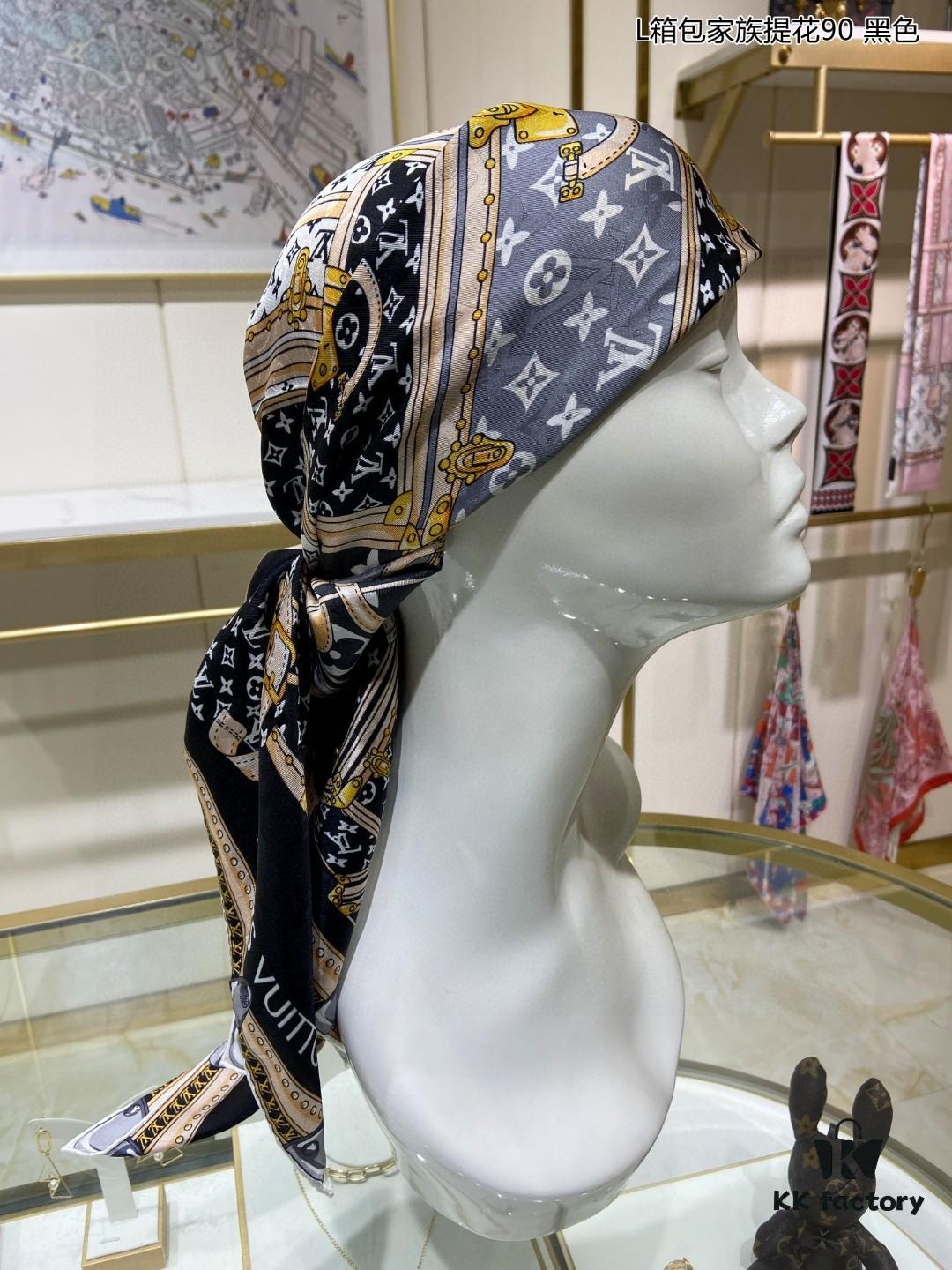 693077436e68136f4d9a66fc Luxury Custom Let's Go Monogram Silk Scarf – High-End Jacquard Mulberry Silk Square Shawl 90x90cm