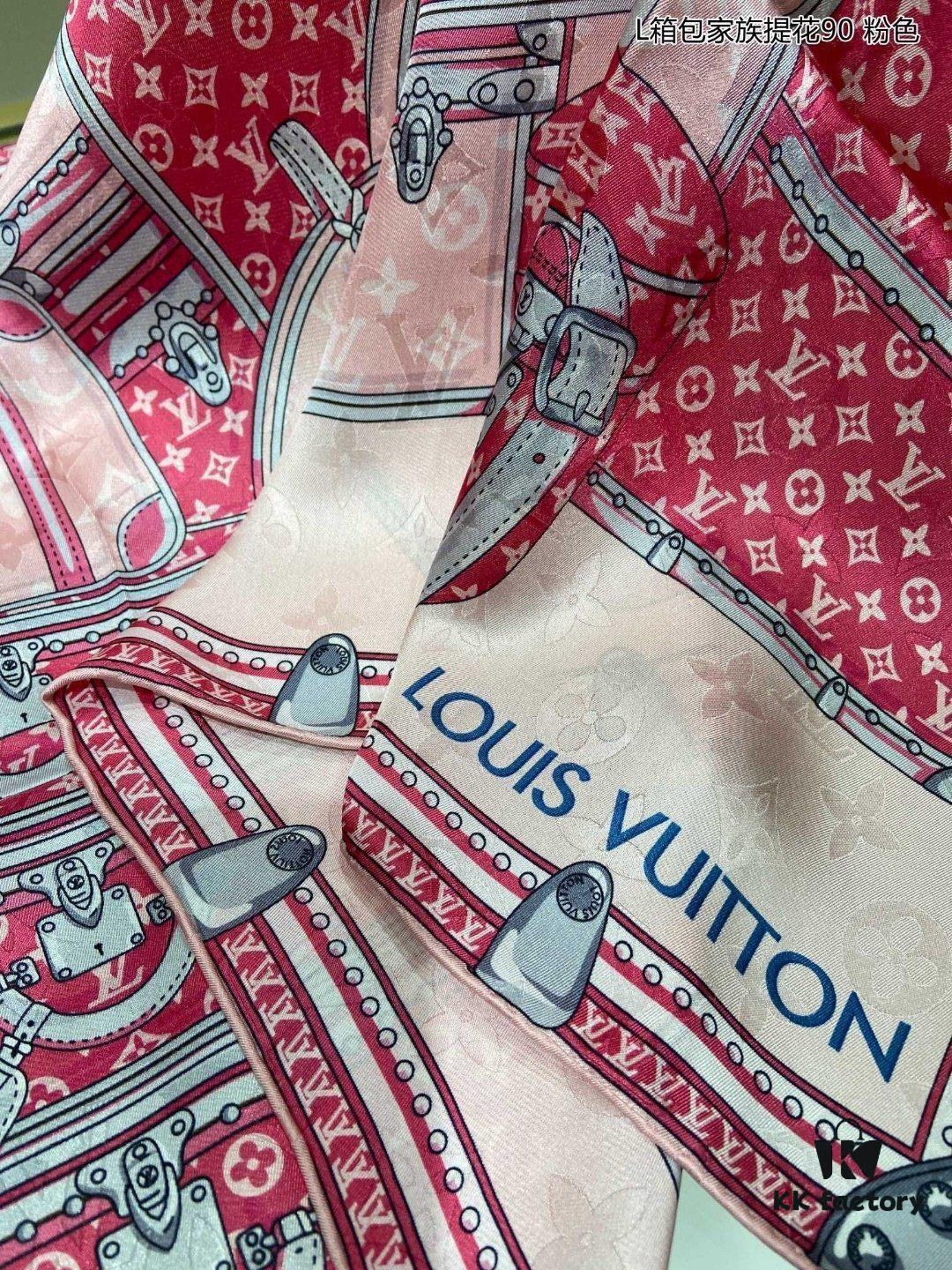 6930774c6e68136f4d9a6712 Luxury Custom Let's Go Monogram Jacquard Silk Scarf 90x90cm - LV Inspired Travel Heritage Design