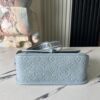 [Top Quality Original Order Exclusive Real Shot] M46846 Misty Blue M46386 Full Leather Embossed Baguette Bag Series Diane Handbag