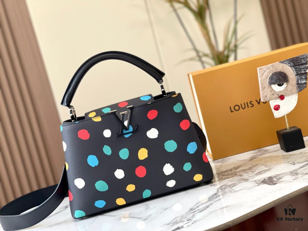 693077a36e68136f4d9a67bf Upgraded M21665 LV x YK Capucines Medium Handbag