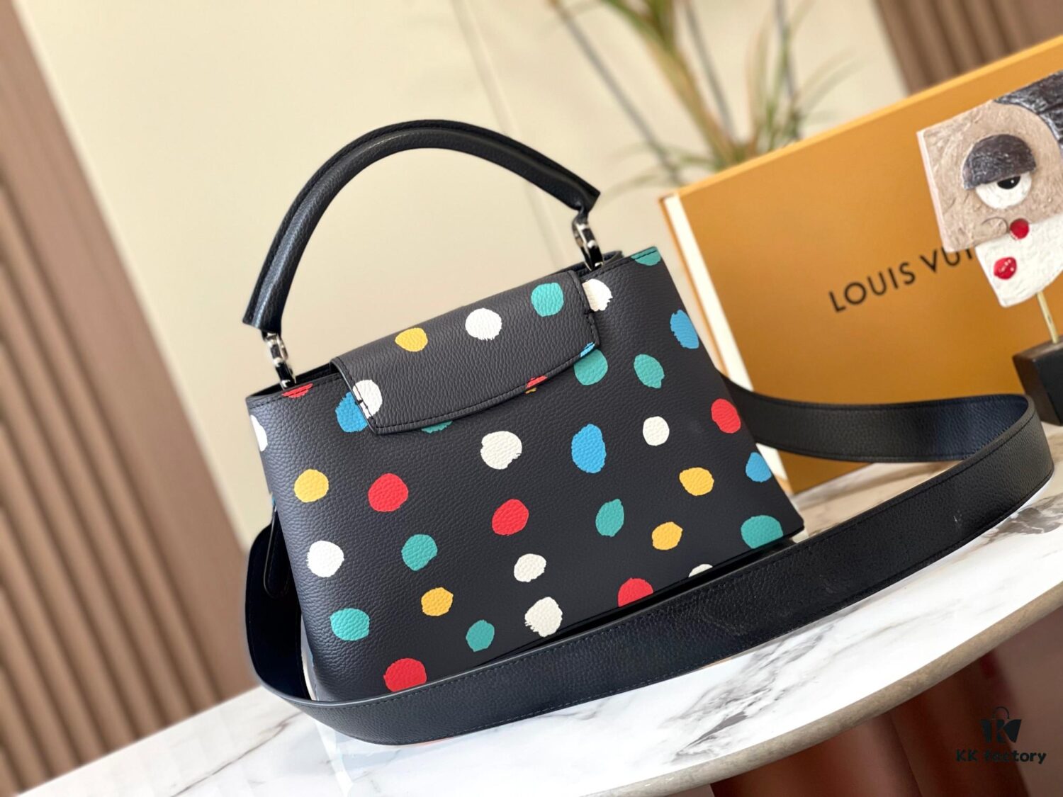 693077a36e68136f4d9a67c0 Upgraded M21665 LV x YK Capucines Medium Handbag