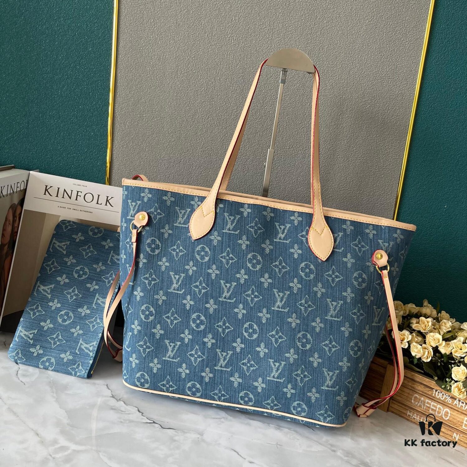 693077a96e68136f4d9a67c7 Upgraded M40995 Medium Denim Jacquard Tote Bag 💋💋 Louis Vuitton New Neverfull – A Fresh Reinterpretation of the Iconic Handbag