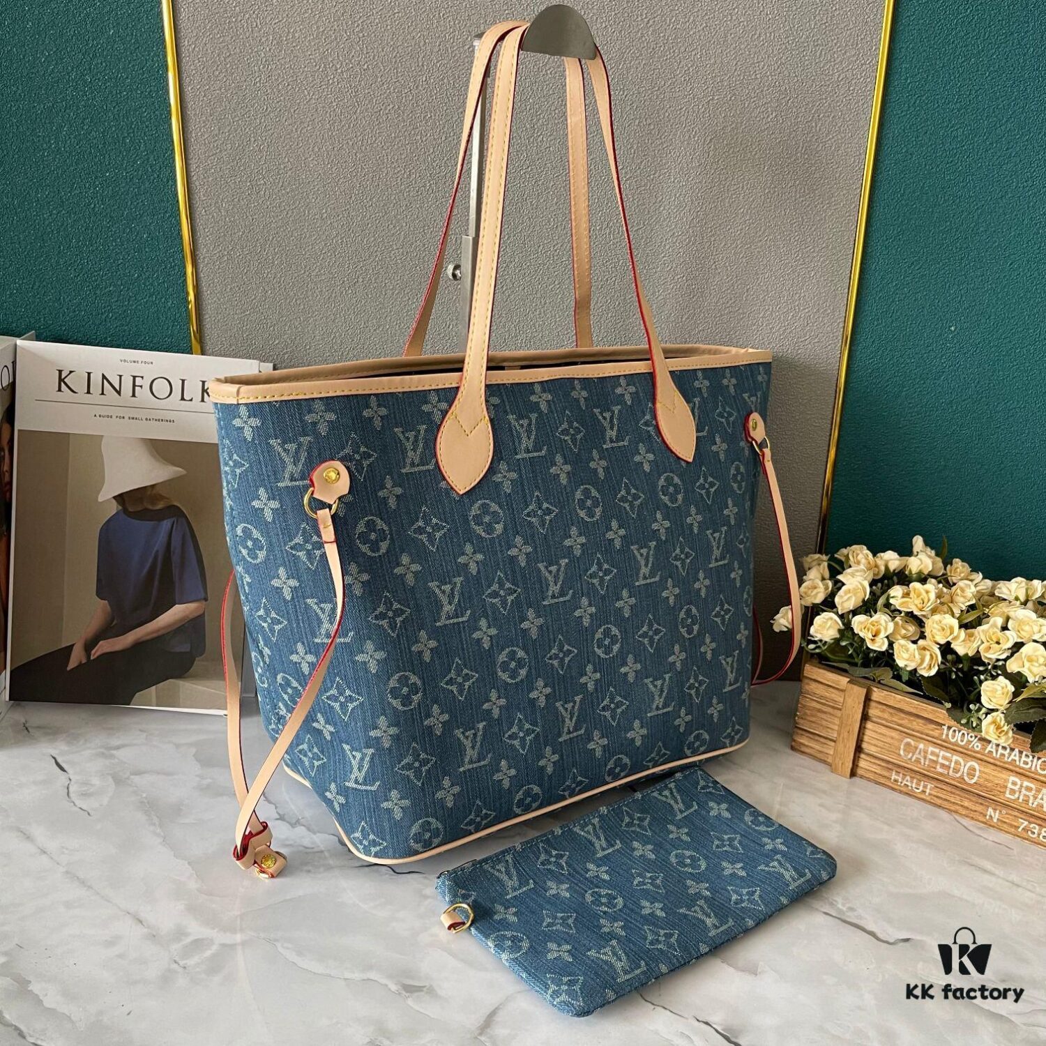 693077a96e68136f4d9a67c8 Upgraded M40995 Medium Denim Jacquard Tote Bag 💋💋 Louis Vuitton New Neverfull – A Fresh Reinterpretation of the Iconic Handbag
