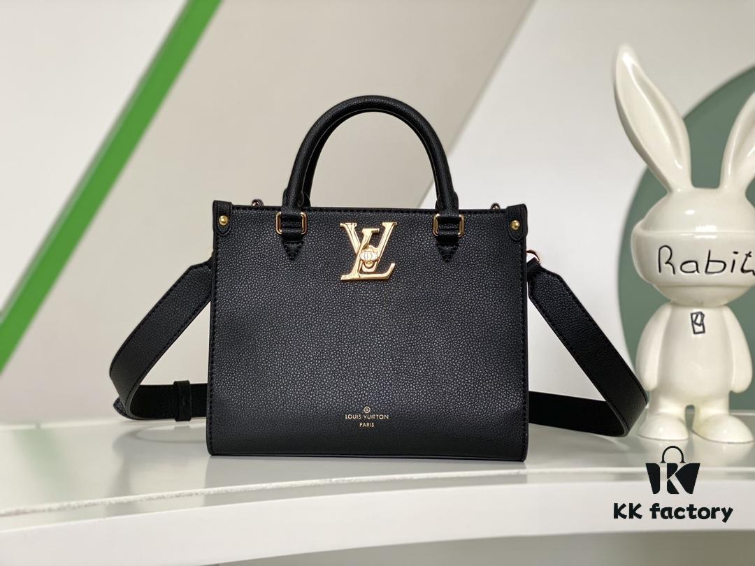 693077b36e68136f4d9a67d7 Lock & Go Handbag in Black M22311 and Beige White M23637 - Premium Original Order