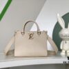 693077b76e68136f4d9a67e1 Lock & Go Handbag in Black M22311 and Beige M23637 - Premium Original Order, Smooth Grained Calfskin with LV Twist Lock