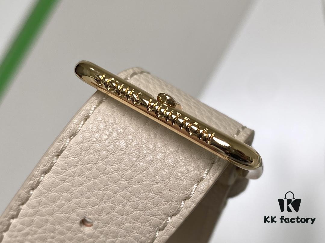 693077b96e68136f4d9a67e5 Lock & Go Handbag in Black M22311 and Beige M23637 - Premium Original Order, Smooth Grained Calfskin with LV Twist Lock