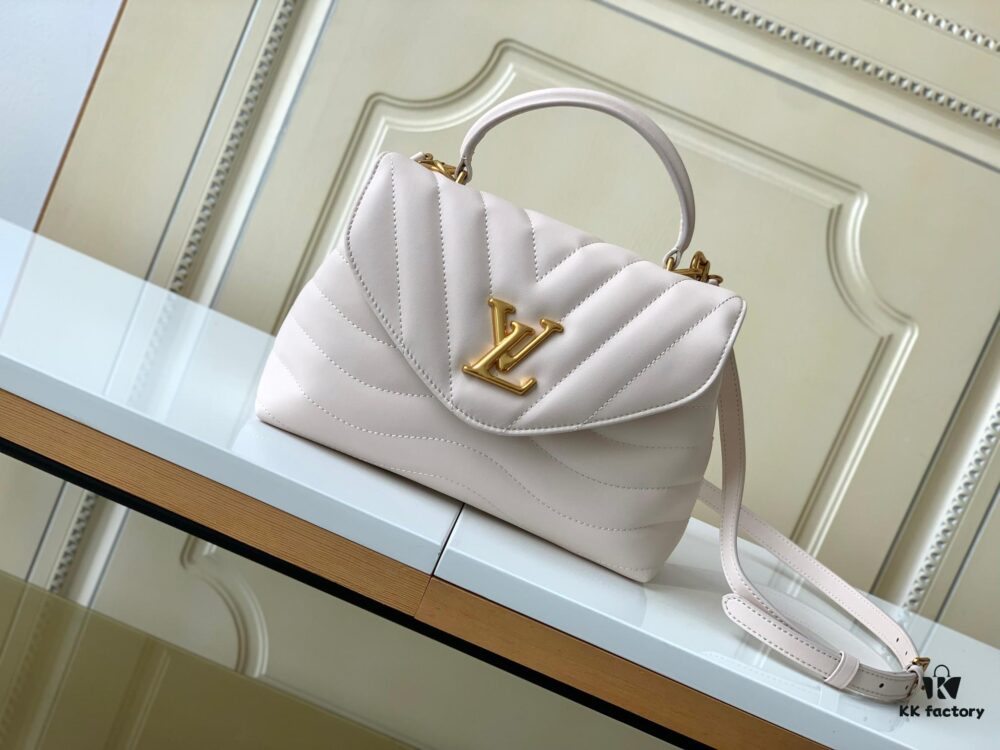 693077bc6e68136f4d9a67e8 Louis Vuitton Hold Me Handbag in Black M21720 and White M21797 – New Wave Quilted Leather Collection