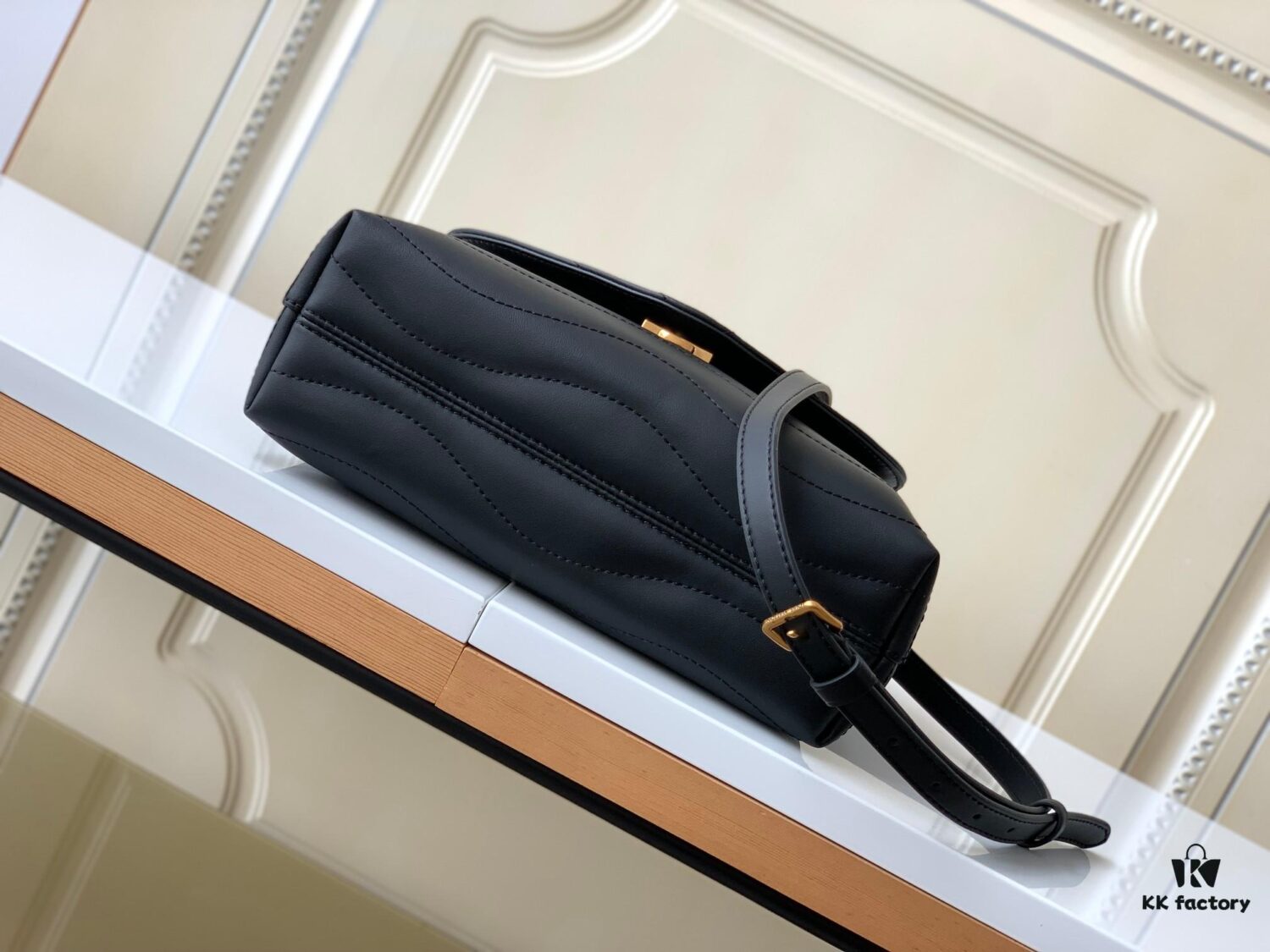 693077c36e68136f4d9a67f7 Louis Vuitton Hold Me Handbag in Black M21720 and White M21797 – New Wave Quilted Leather Collection