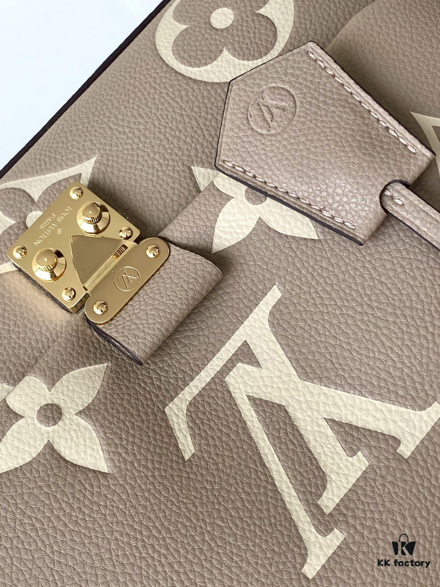 Price Adjustment [Haiyuan External Single Family Shoot] Large Size M45976 Black M46041 Apricot Print MADELEINE Louis Vuitton New Madeleine Medium Handbag Crafted in Monogram Empreinte Embossed Leather
