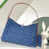 693077d16e68136f4d9a680f Louis Vuitton M46855 Blue Denim Shopping Bag Series M46197 CarryAll Medium Handbag