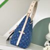 693077d66e68136f4d9a6819 Louis Vuitton M46855 Blue Denim Shopping Bag Series M46197 CarryAll Medium Handbag