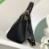 693077d96e68136f4d9a6822 M22914 Black Lock It MM Bag in Refined Taurillon Leather with Gold-Tone Hardware