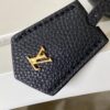 693077dd6e68136f4d9a6828 M22914 Black Lock It MM Bag in Refined Taurillon Leather with Gold-Tone Hardware