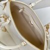 M23061 White Lock It MM Bag in Refined Taurillon Leather