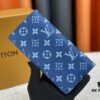 693077f66e68136f4d9a685f Wallet Model: N62665 Blue with Coffee-Colored Louis Vuitton Classic Brazza Wallet