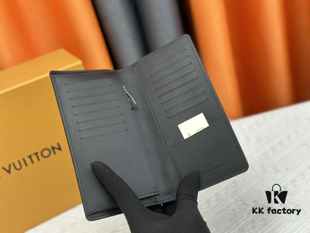 693077fb6e68136f4d9a686b Wallet Original 💎【Real Item Photography, Own Background】M58192 Black Taurillon Leather Suit Wallet