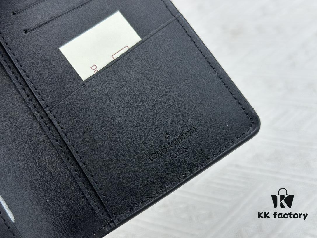 693077fd6e68136f4d9a686e Wallet Original 💎【Real Item Photography, Own Background】M58192 Black Taurillon Leather Suit Wallet
