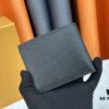 693077fe6e68136f4d9a686f Wallet Original 💎【Real Photo, Personal Background】M58189 Black Pebbled Leather Short Wallet