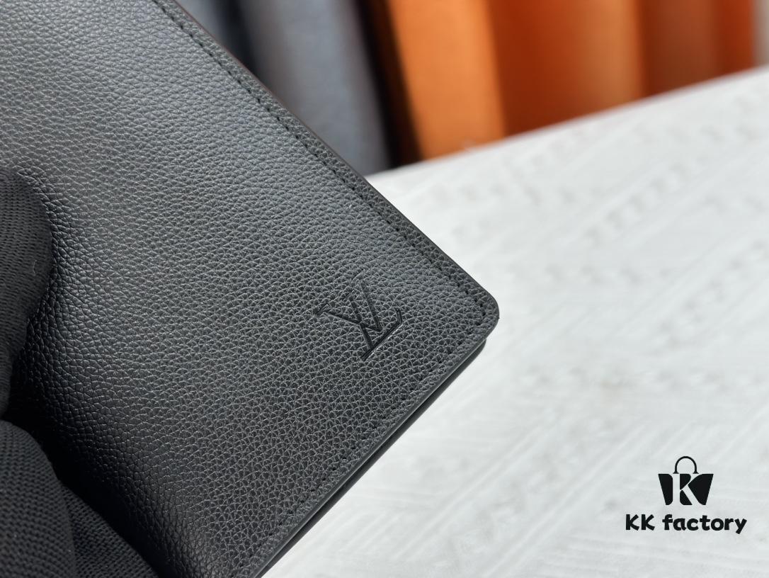 693077fe6e68136f4d9a6872 Wallet Original 💎【Real Item Photography, Own Background】M58192 Black Taurillon Leather Suit Wallet
