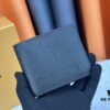 693077ff6e68136f4d9a6874 Wallet Original 💎【Real Photo, Personal Background】M58189 Black Pebbled Leather Short Wallet