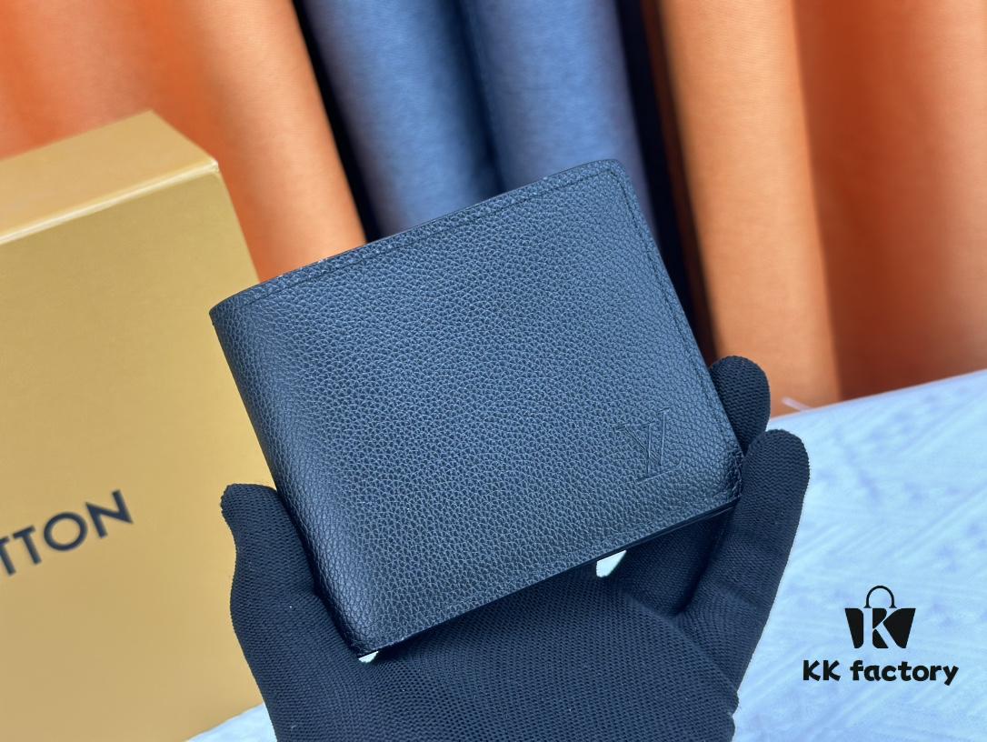 693077ff6e68136f4d9a6874 Wallet Original 💎【Real Photo, Personal Background】M58189 Black Pebbled Leather Short Wallet