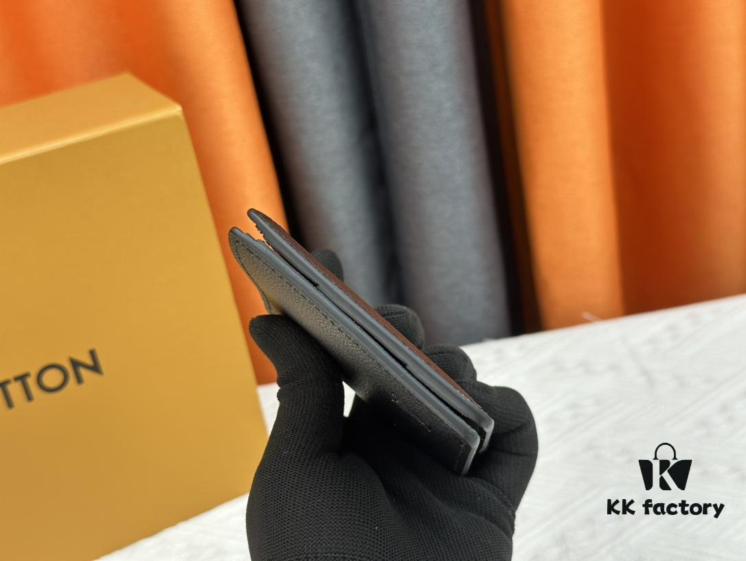 6930781e6e68136f4d9a68b4 Wallet Original 💎【Real Photo, Personal Background】M58189 Black Pebbled Leather Short Wallet