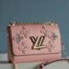 6930782a6e68136f4d9a68d3 LV Latest and Hottest Twist Denim Medium Bag 42300 - Luxury Flower Tinsel Design with Embellished Monogram Motifs