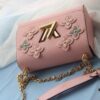 6930782a6e68136f4d9a68d6 LV Latest and Hottest Twist Denim Medium Bag 42300 - Luxury Flower Tinsel Design with Embellished Monogram Motifs