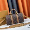 693078426e68136f4d9a690d M46271 Black Flower Orange Chain, Denim Blue, M31044 Orange, M11542 Classic Flower, M24849 Classic Flower Color Chrysanthemum This Keepall 25 Bag Features Monogram Eclipse Reverse Denim Canvas, an Elegant Reinterpretation of Louis Vuitton's Iconic Pattern