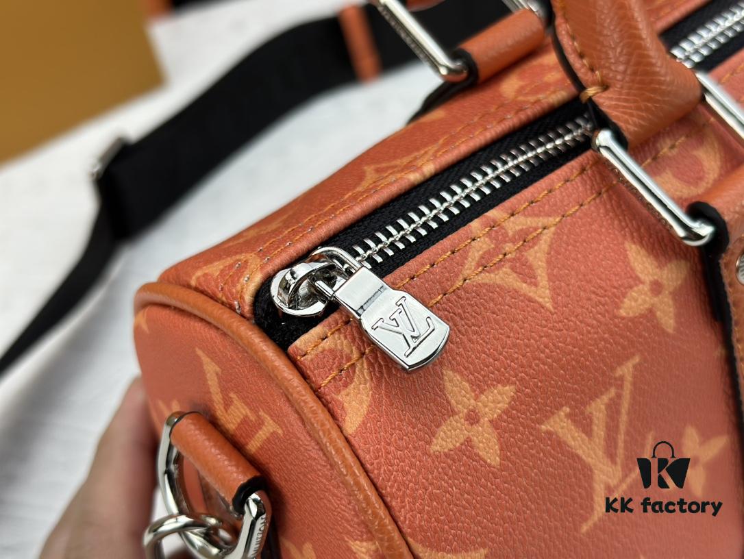 693078476e68136f4d9a6918 M46271 Black Floral Orange Chain, Denim Blue, M31044 Orange, M11542 Monogram, M24849 Multicolored Daisy Keepall 25