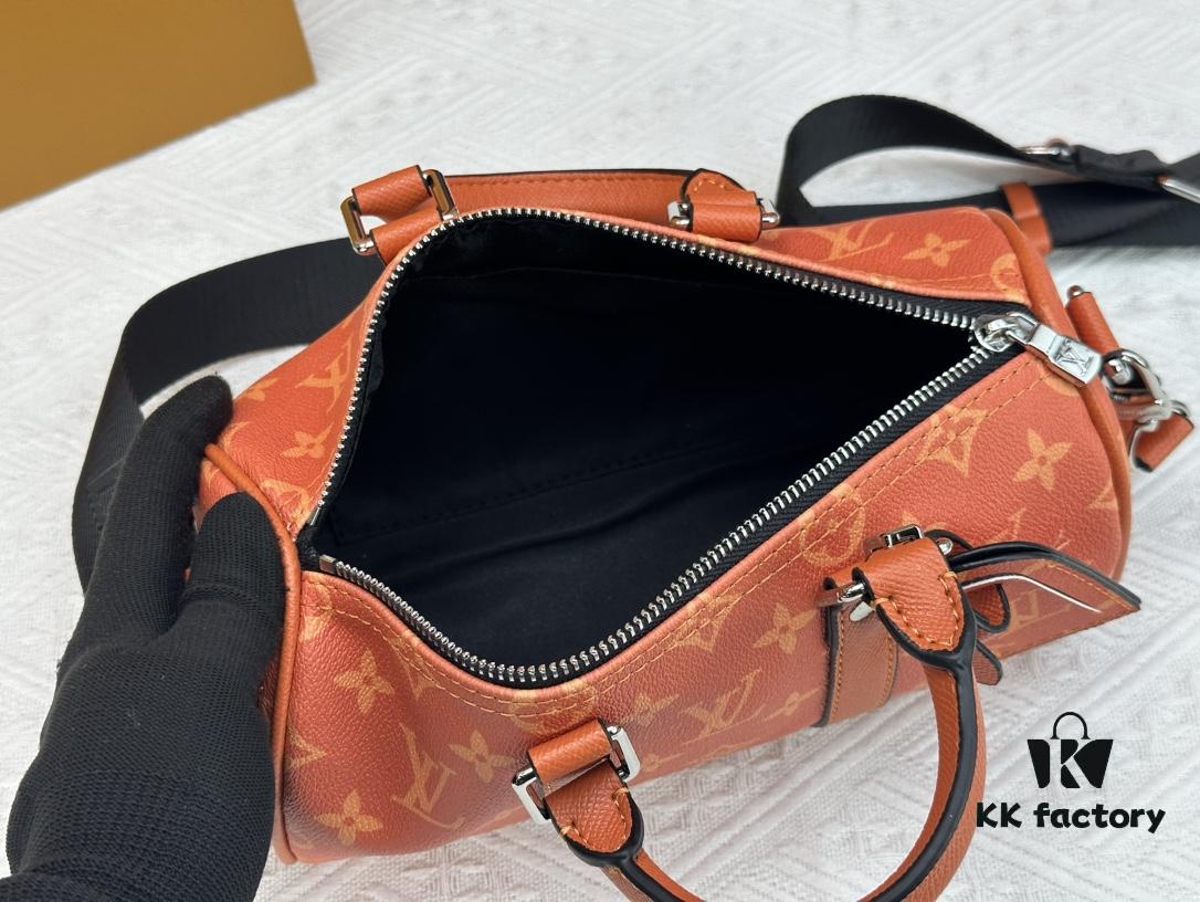 693078486e68136f4d9a691a M46271 Black Floral Orange Chain, Denim Blue, M31044 Orange, M11542 Monogram, M24849 Multicolored Daisy Keepall 25