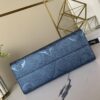 693078616e68136f4d9a6957 Top-Grade Full-Grain Leather, Exclusive Real Photo - M45595 Pearl Blue Full Leather Matelassé By The Pool Capsule Collection OnTheGo Medium Tote Bag