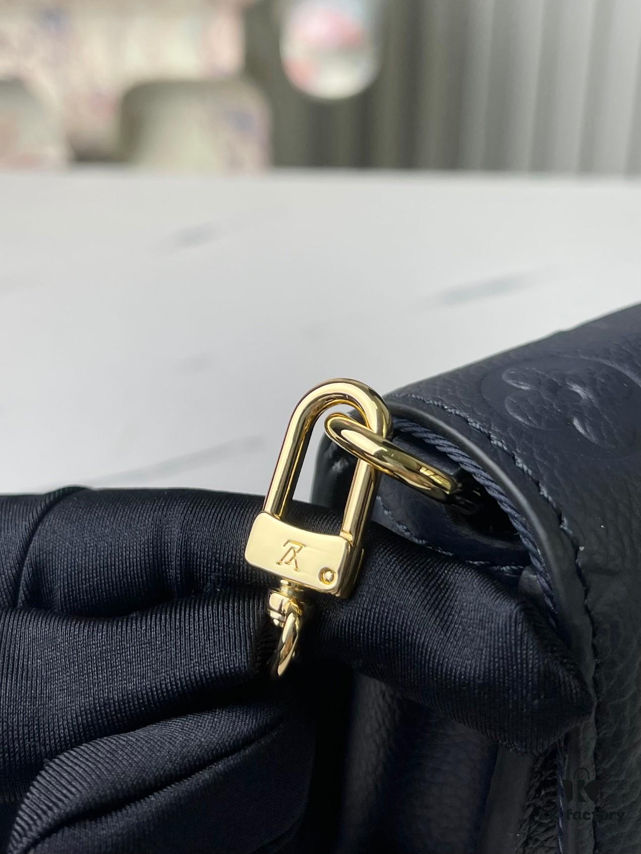 693078666e68136f4d9a695e Top-tier Original Stock, Exclusive Real Photos: M82836 Blue Full Leather Embossed Wallet On Chain Metis Chain Bag