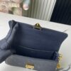 693078676e68136f4d9a6961 Top-tier Original Stock, Exclusive Real Photos: M82836 Blue Full Leather Embossed Wallet On Chain Metis Chain Bag