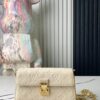 693078686e68136f4d9a6962 Top-tier Original Surplus, Exclusive Real Photos: M82836 White Full Leather Embossed Wallet On Chain Metis Chain Bag, M82836 82637 Black Embossed