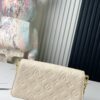 6930786c6e68136f4d9a696a Top-tier Original Surplus, Exclusive Real Photos: M82836 White Full Leather Embossed Wallet On Chain Metis Chain Bag, M82836 82637 Black Embossed